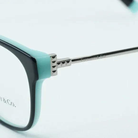 NEW TIFFANY & CO TF2177F 8055 BLACK ON TIFFANY BLUE EYEGLASSES - Picture 4 of 10